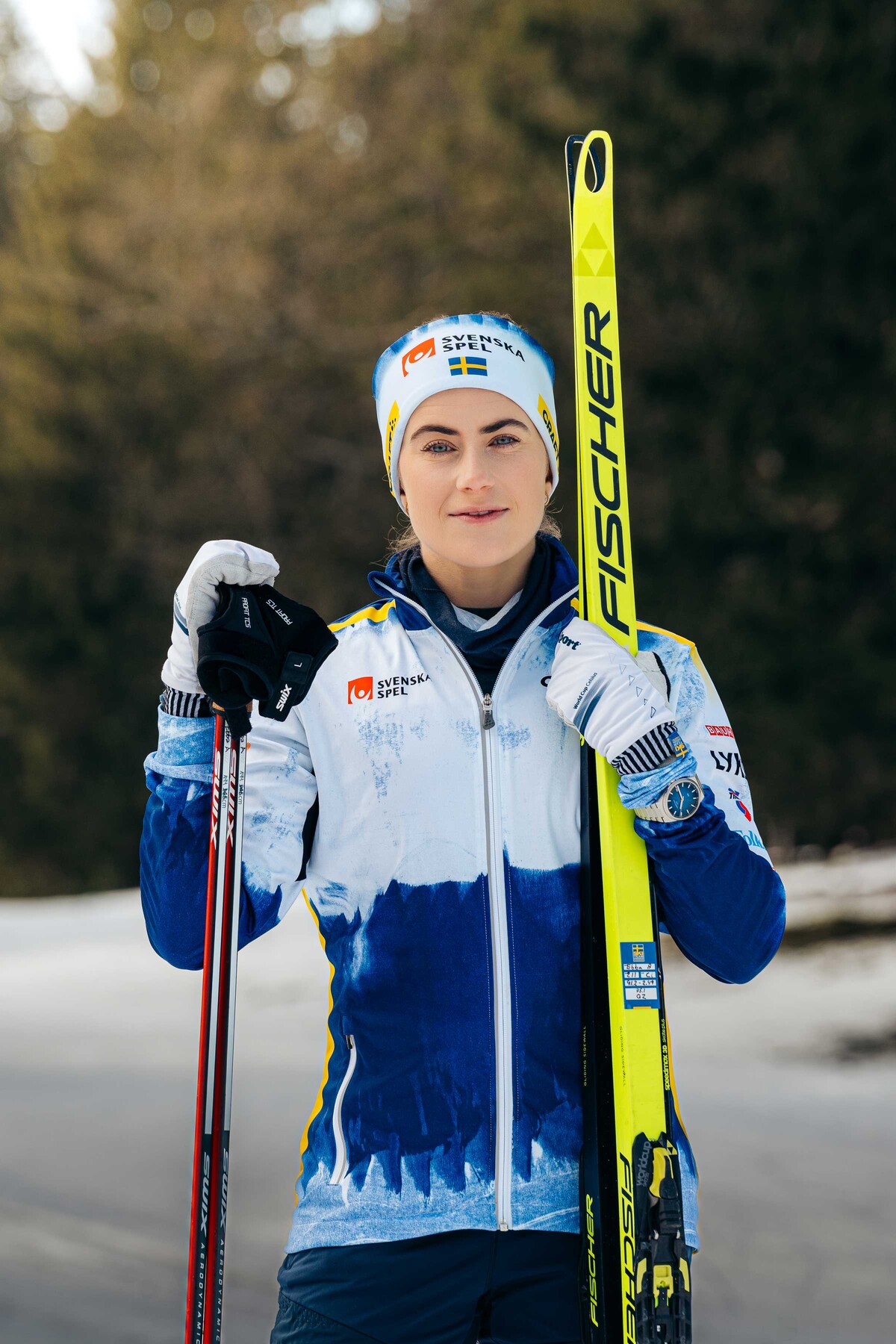 Ebba Andersson with watch