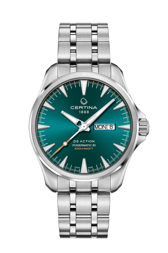 DS Action Day Date Powermatic 80 Automatic Green 316L stainless steel 41mm - #0