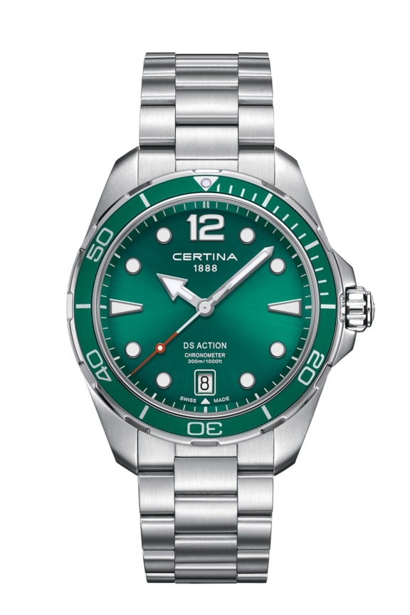Men watch ∙ Quartz ∙ Green ∙ 316L stainless steel (C0324511109700)