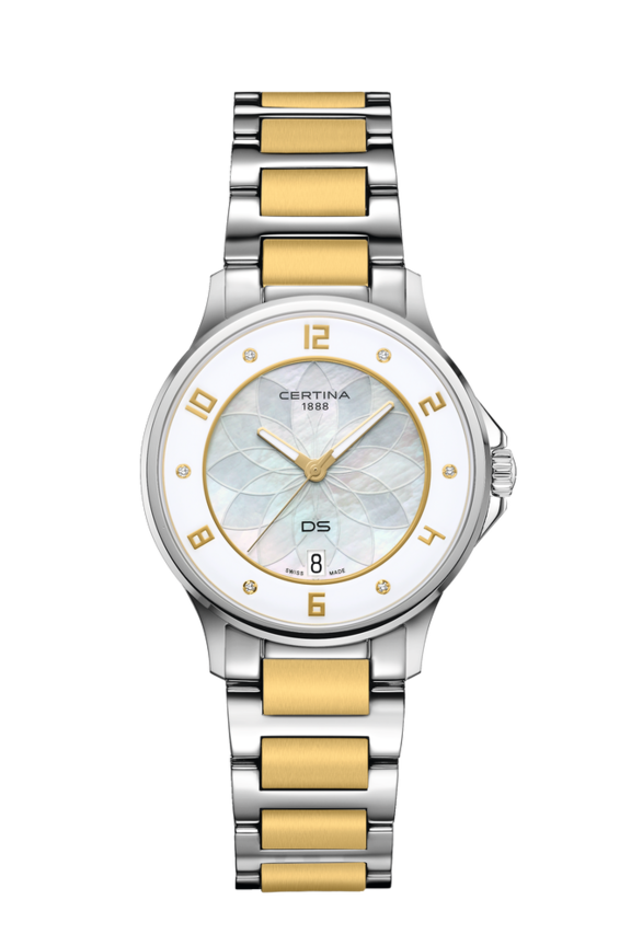 Women watch ∙ Quartz ∙ Mother of pearl ∙ PVD coating ∙ 316L stainless steel ∙ Diamond(s)  (C0392511211600)