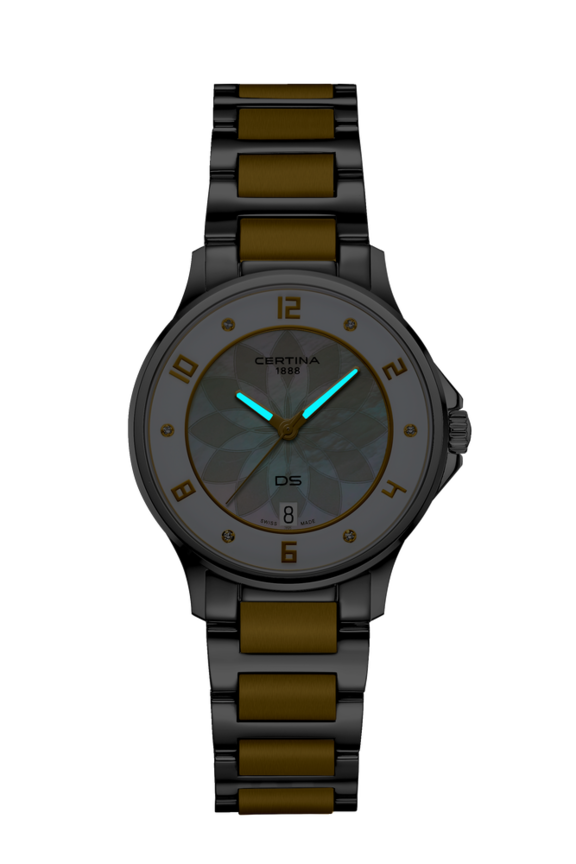 Women watch ∙ Quartz ∙ Mother of pearl ∙ PVD coating ∙ 316L stainless steel ∙ Diamond(s)  - #2