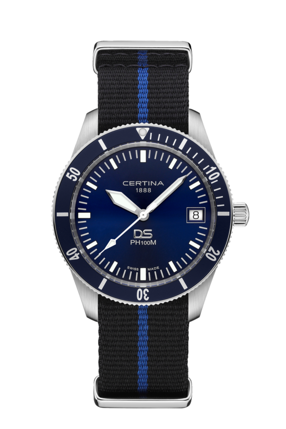 Men watch ∙ Quartz ∙ Blue ∙ 316L stainless steel (C0444101804000)