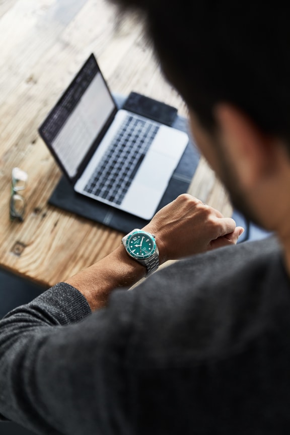 Men watch ∙ Quartz ∙ Green ∙ 316L stainless steel - #3