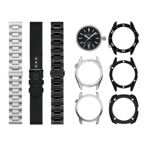 Men watch ∙ Automatic ∙ Black ∙ PVD coating ∙ 316L stainless steel (C0414073905100)